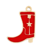 Epoxy Red Cowboy Boot Charm