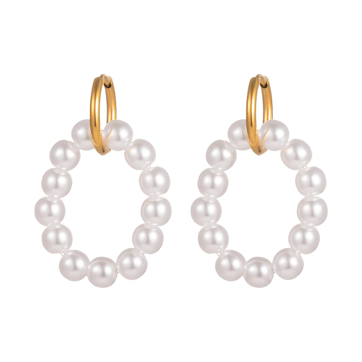 Pearl Loop Earrings