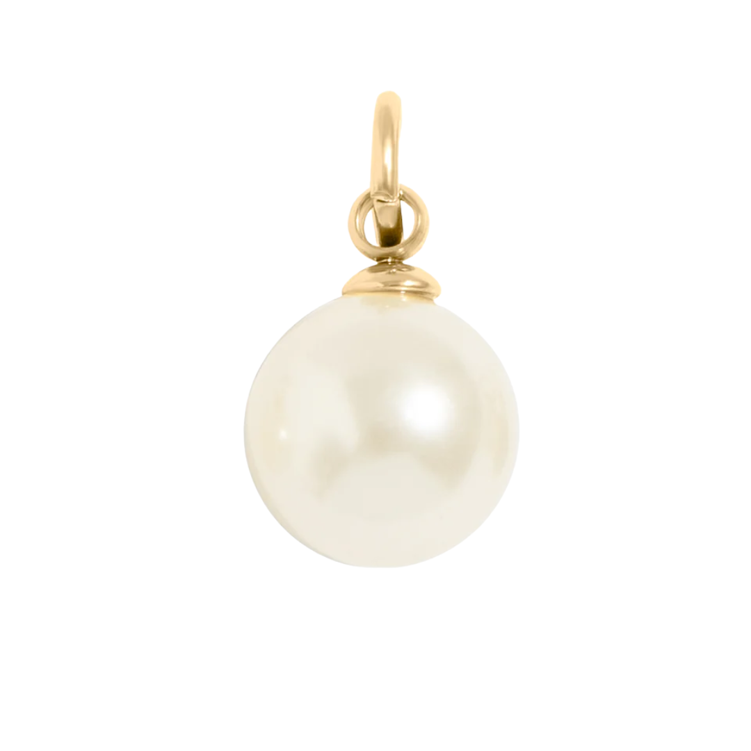 Glass Pearl Charm