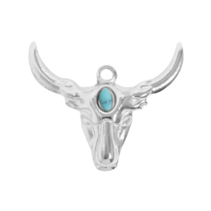 Turquoise Bull Charm