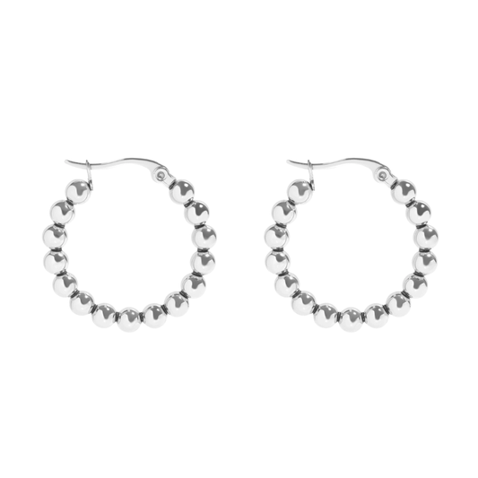 Beaded Hoop Earrings