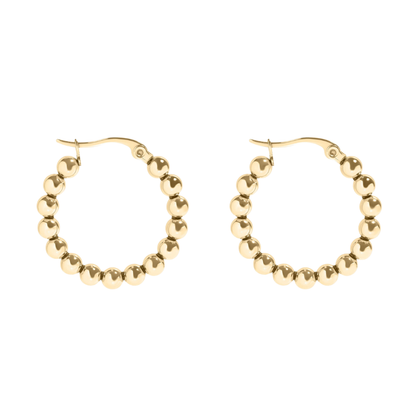 Beaded Hoop Earrings