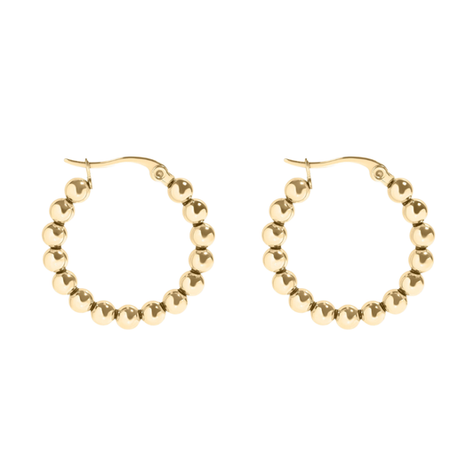 Beaded Hoop Earrings