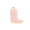 Epoxy Pink Cowboy Boot Charm