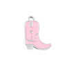 Epoxy Pink Cowboy Boot Charm