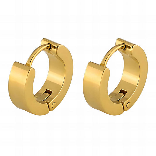 Chunky Huggie Hoop Earrings