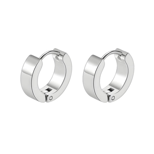 Chunky Huggie Hoop Earrings