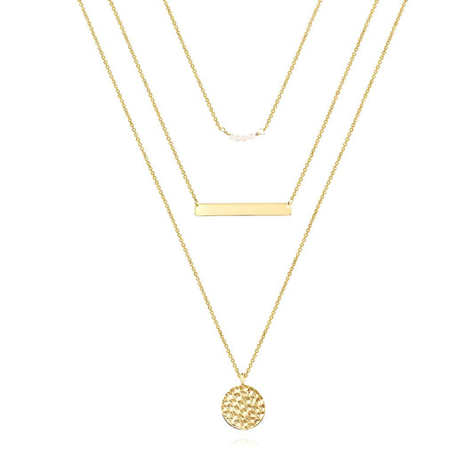 Golden Trio Layered Necklace