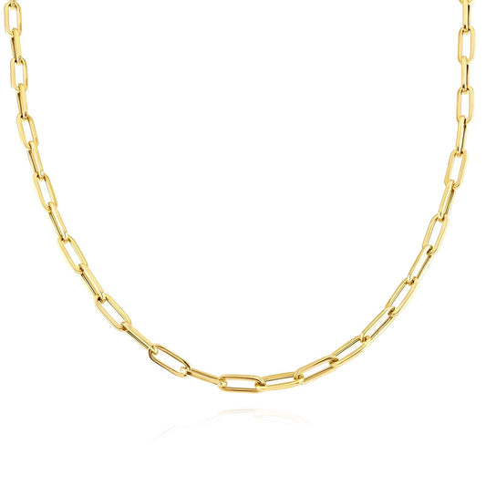 Gold Paperclip Necklace
