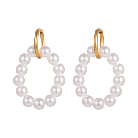 Pearl Loop Earrings