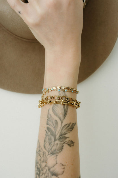 Sunburst Chain Bracelet