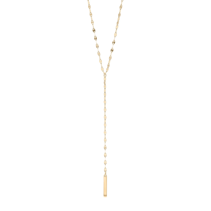 Minimal Bar Lariat Necklace