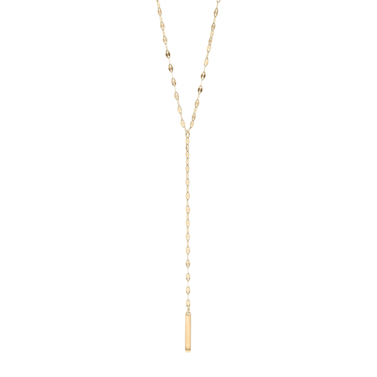 Minimal Bar Lariat Necklace
